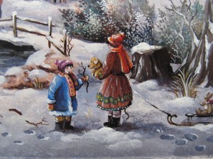 Détail du tableau : La neige bleue